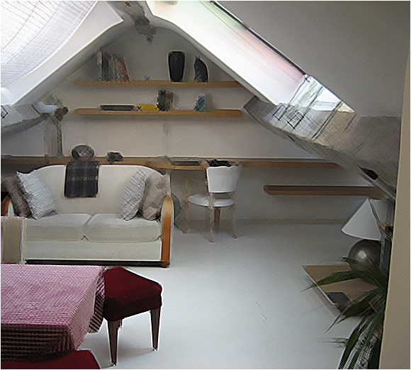 attic apartment, paris